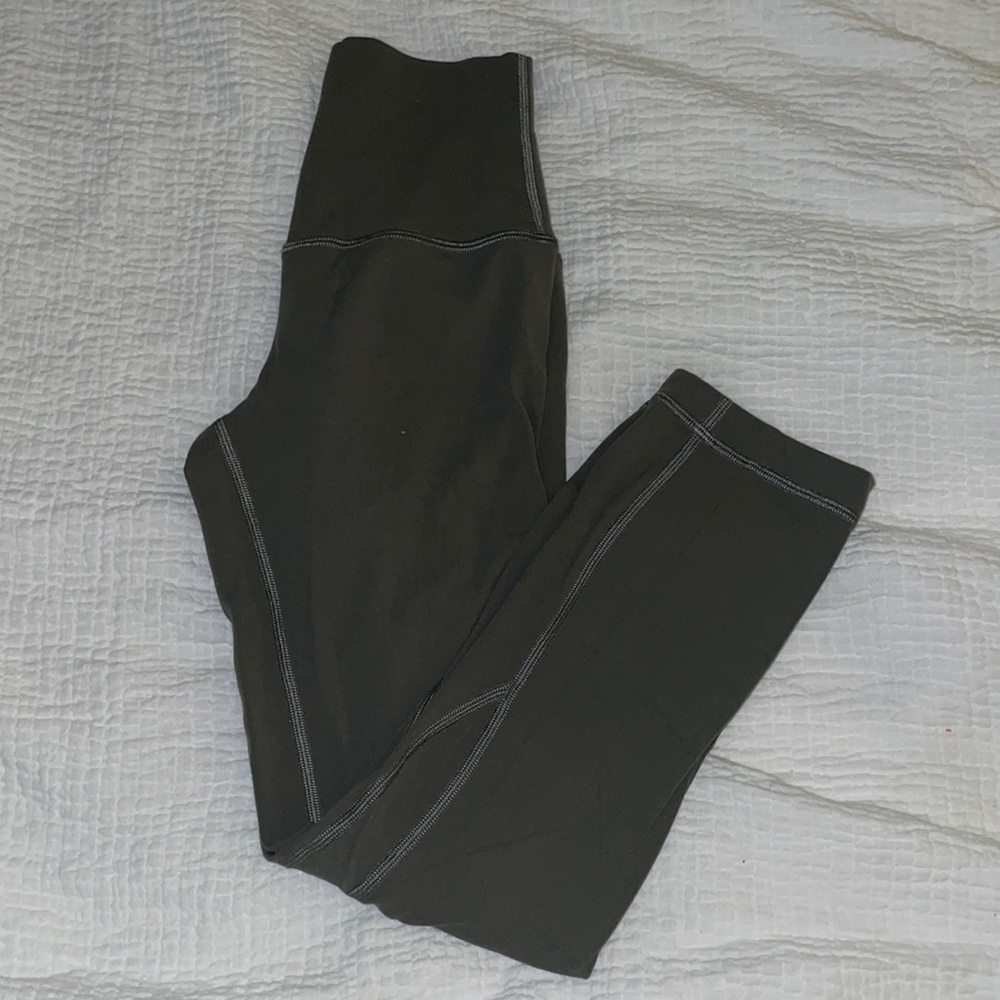 Lululemon Grey Sage Align Crop Leggings